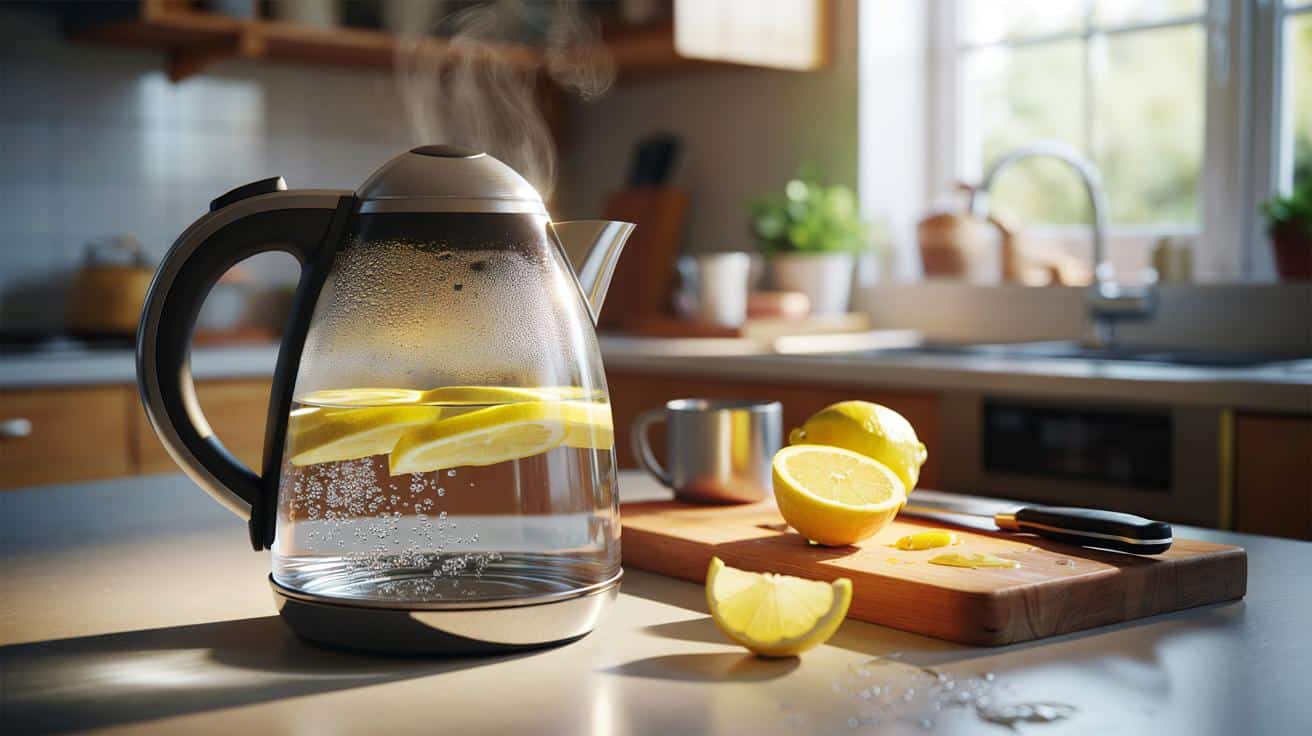 Prosty trik z cytryną w kuchni, który pomaga usunąć kamień z czajnika w zaledwie kilka minut