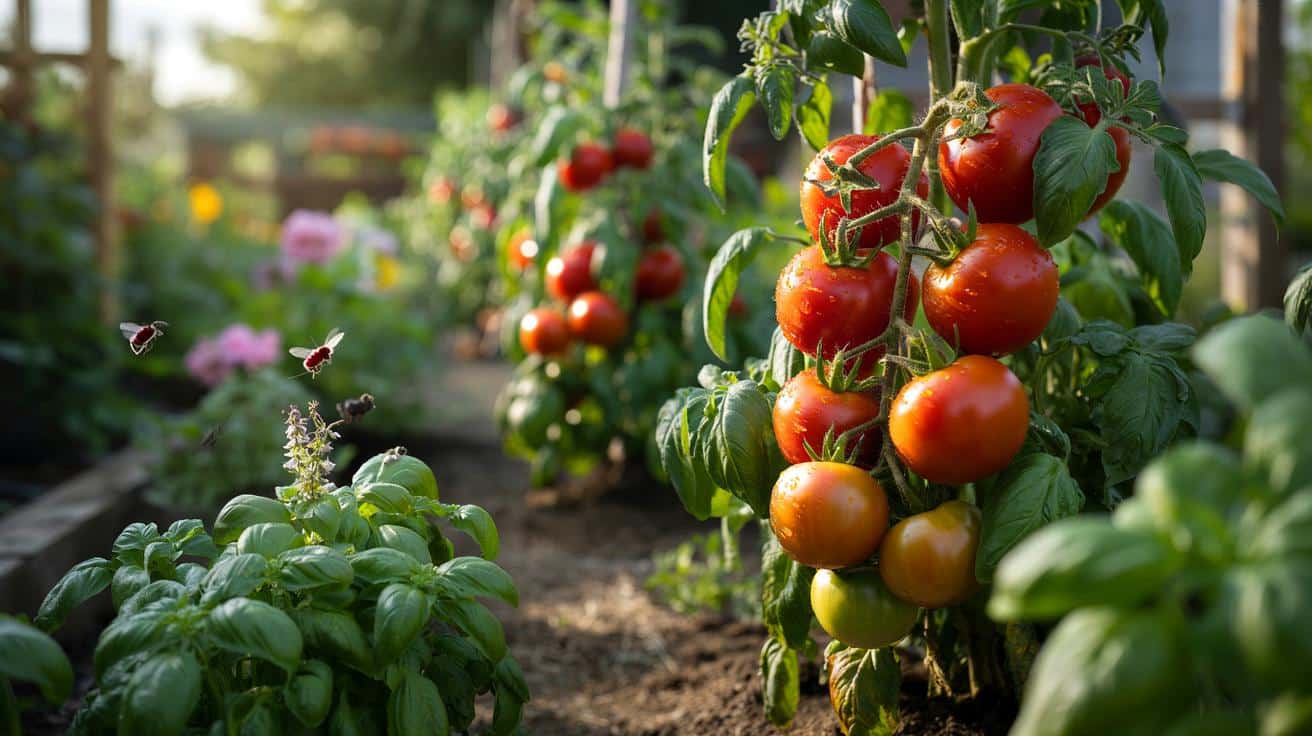 Pomidorom poprawi się smak, gdy posadzisz je obok tej zwykłej ziołowej rośliny