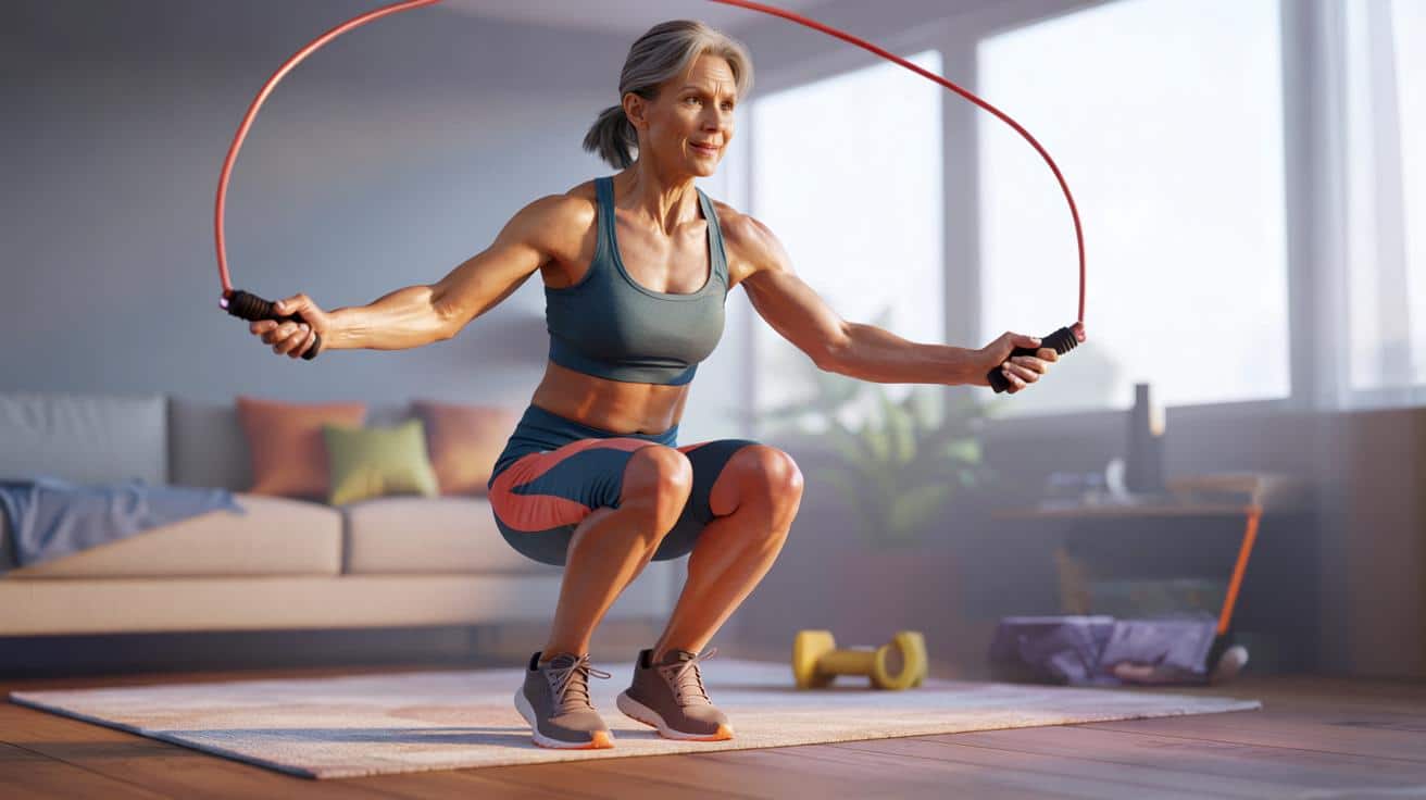 Ramiona nietoperza po 50. roku życia: najlepszy 15‑minutowy trening z liną