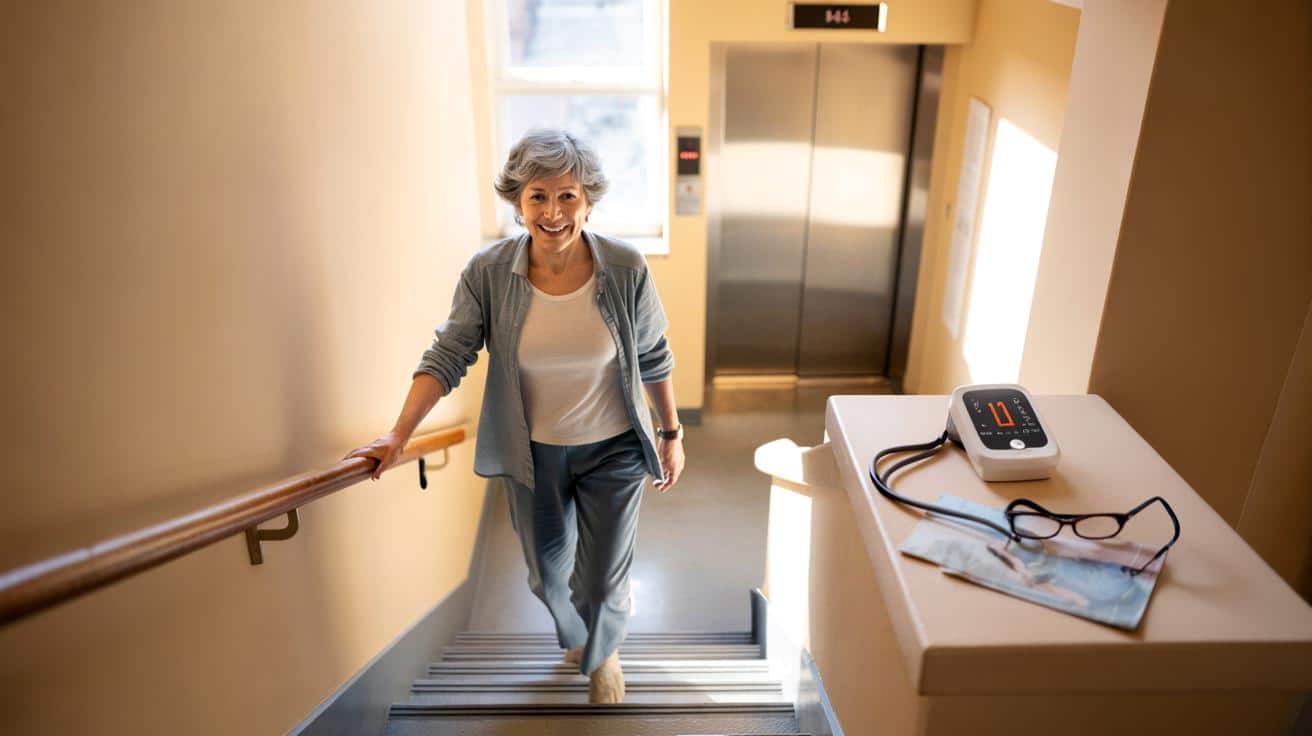 Co może się stać z ciśnieniem krwi, gdy po sześćdziesiątce zaczynasz częściej wybierać schody zamiast windy