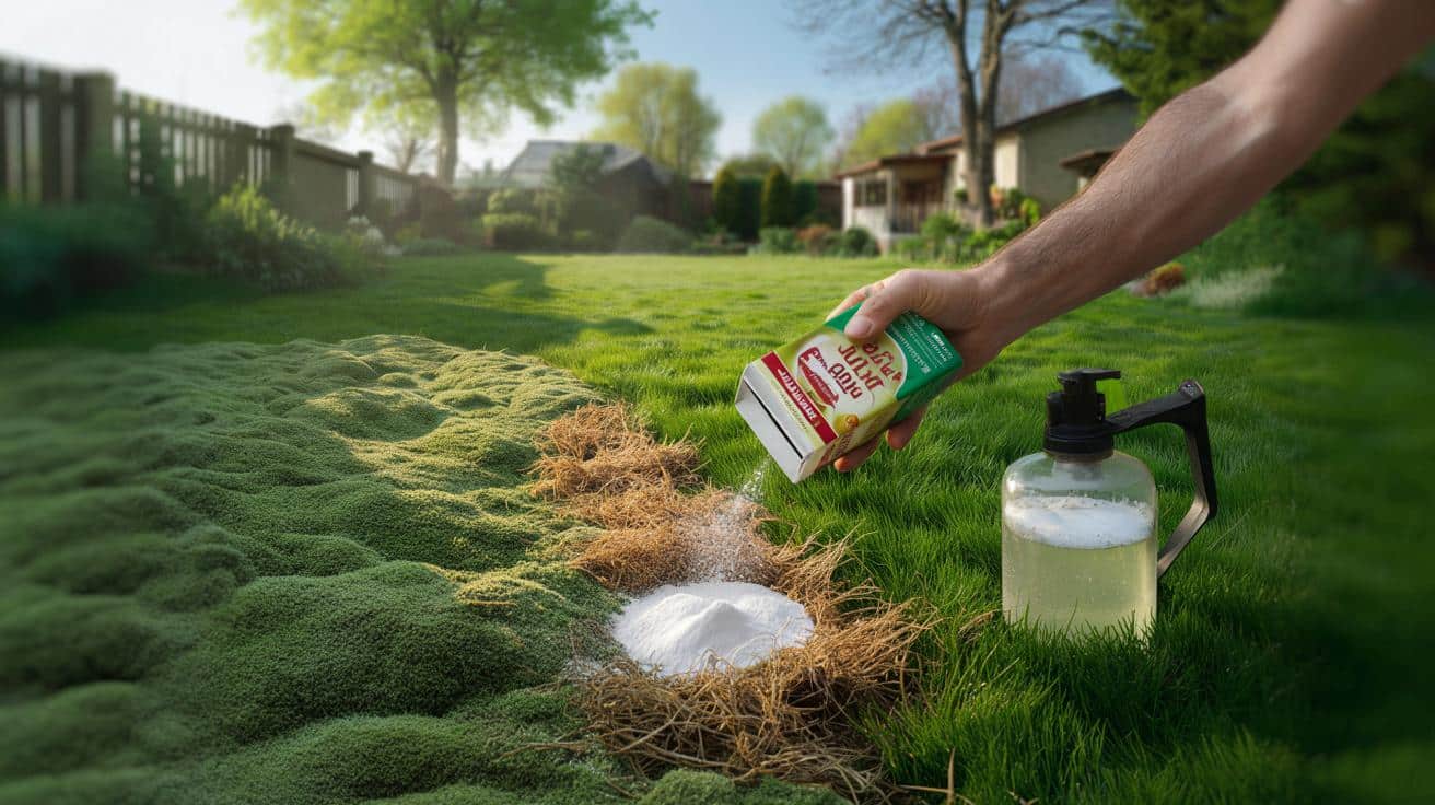 Ten kuchenny proszek za 0,75 € usuwa mech z trawnika bez użycia octu i zaskakuje nawet doświadczonych ogrodników