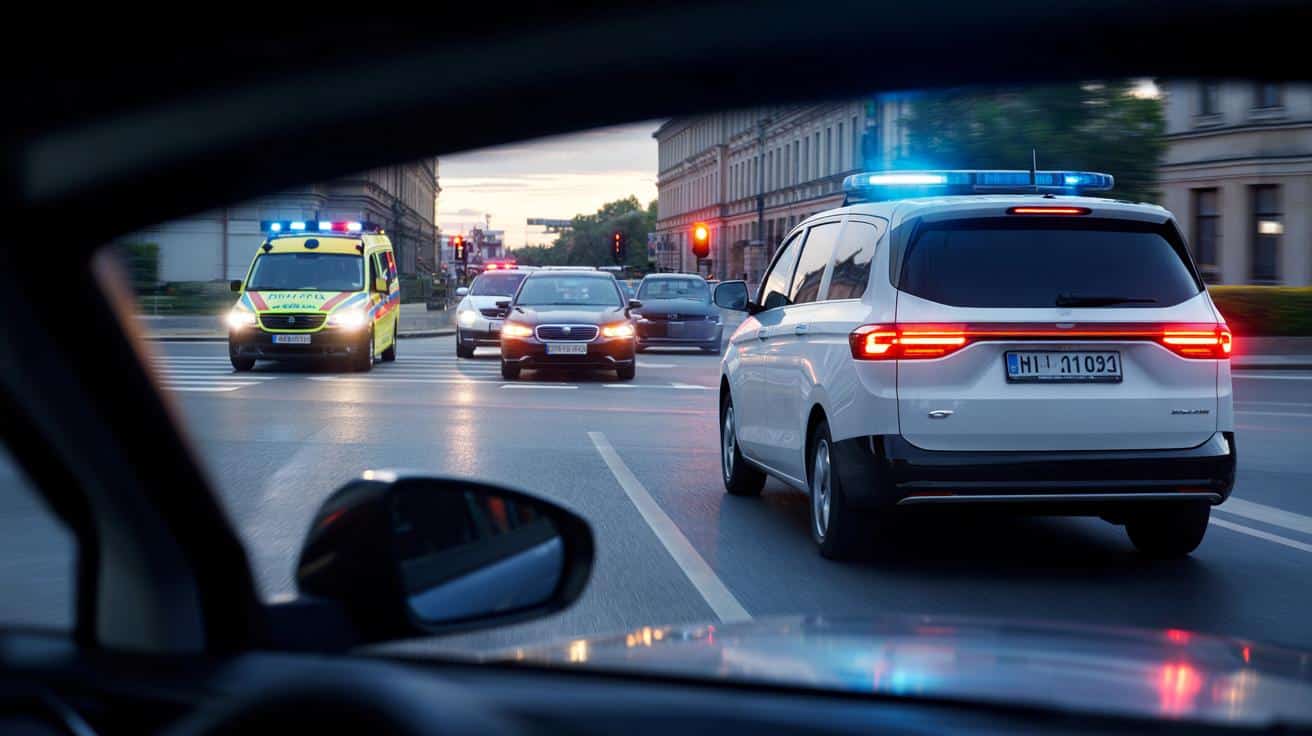 Girofar niebieski, ale bez pierwszeństwa: te pojazdy, które wielu kierowców myli