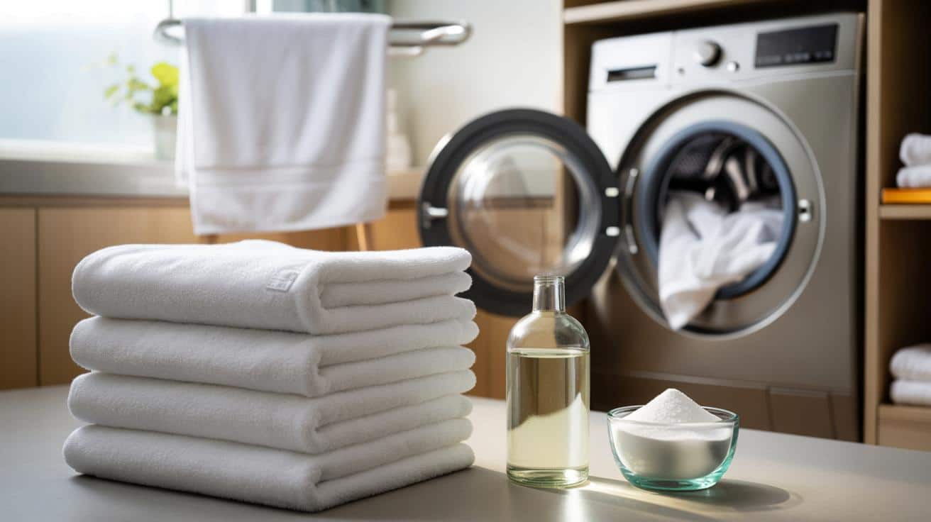 Jeśli twoje ręczniki pachną nieświeżo po praniu, spróbuj tej metody hotelowej – działa już przy pierwszym praniu