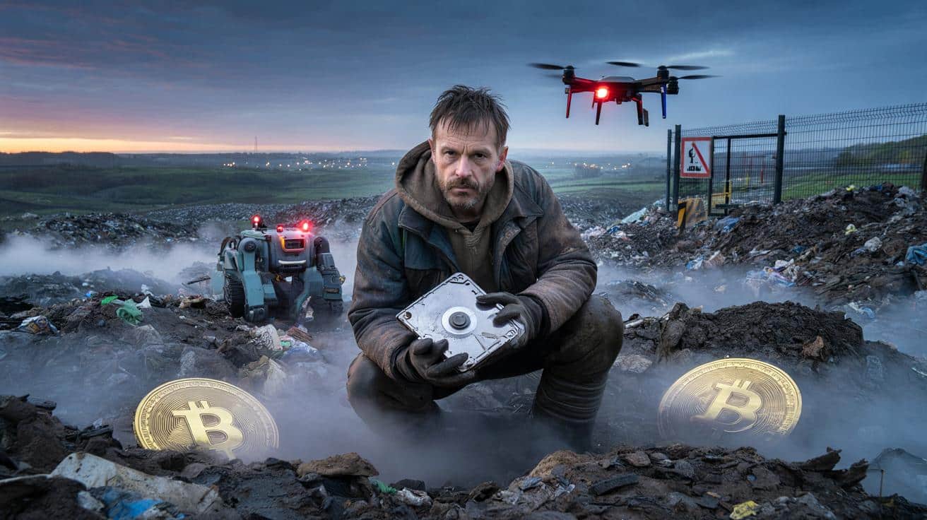 12 lat szuka w śmieciach fortuny z Bitcoinów. Teraz wchodzi na ekrany