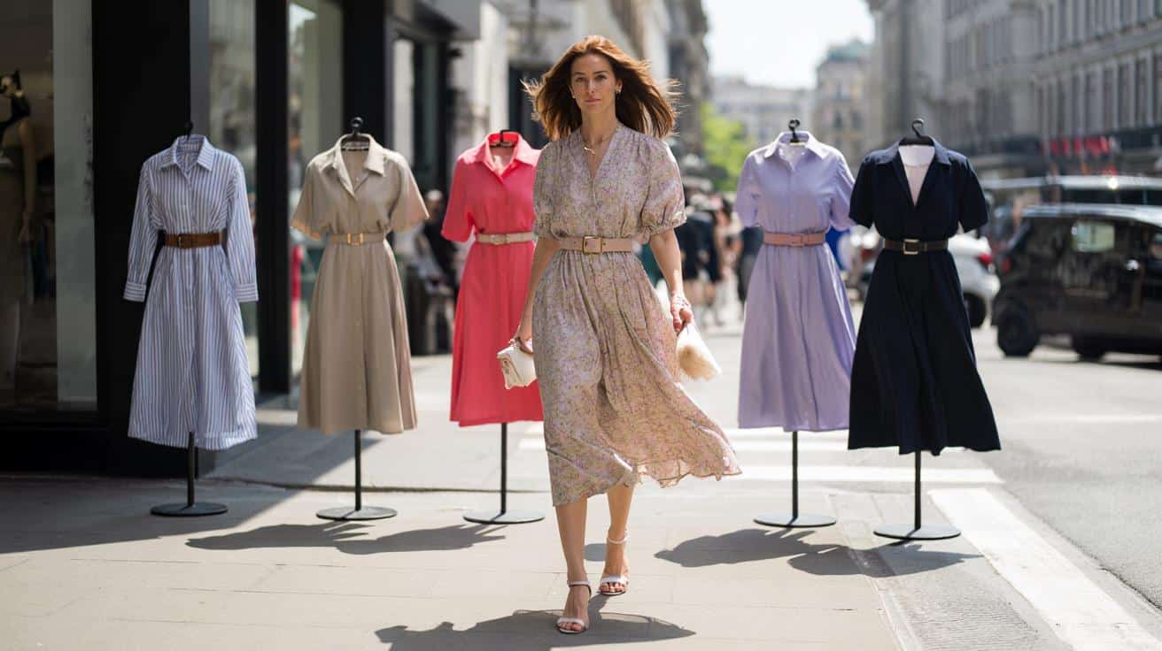 12 sukienek z paskiem z sieciówek, które od razu robią talię