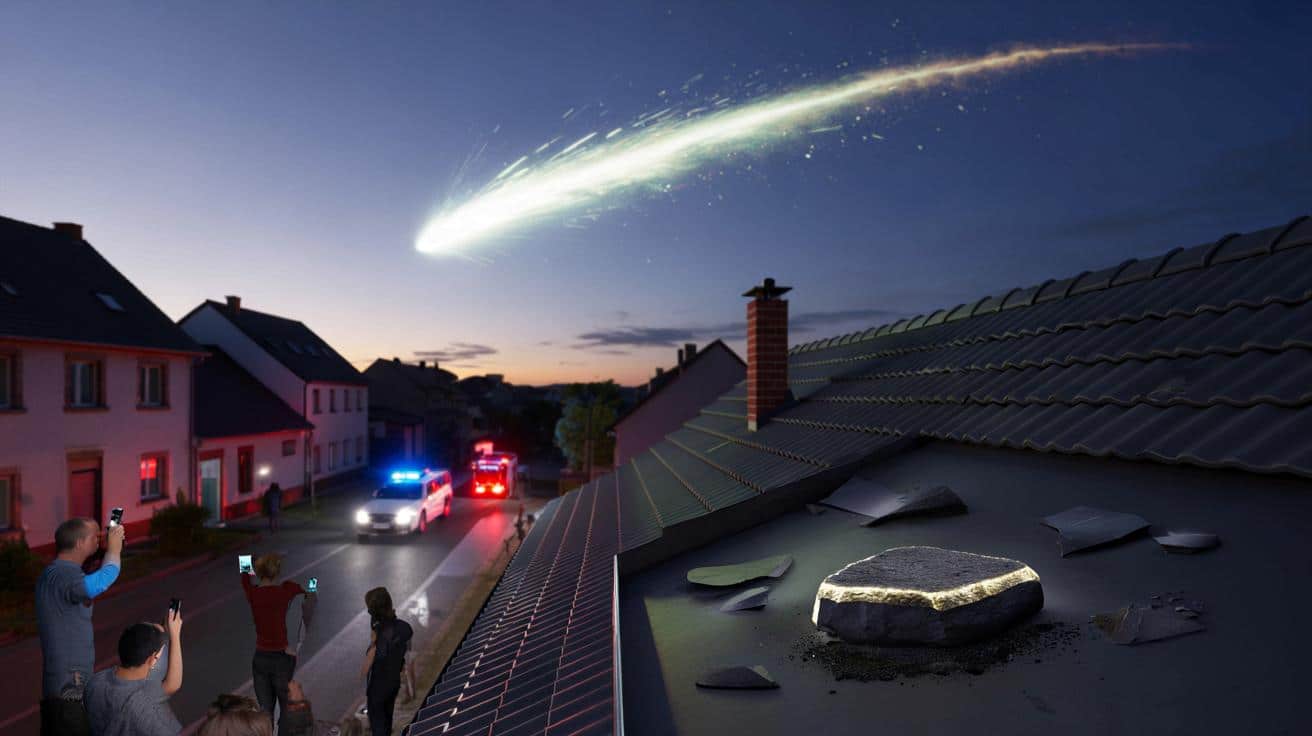 Kosmiczny bolid nad Francją: meteor rozświetla niebo, przebija dach i zostawia deszcz odłamków
