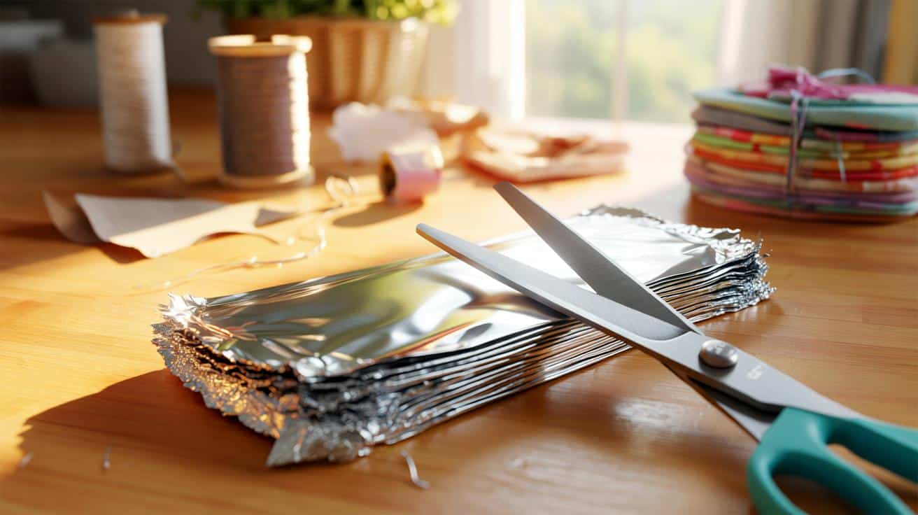 Ten trik z papierem aluminiowym pomaga naostrzyć nożyczki w kilka sekund