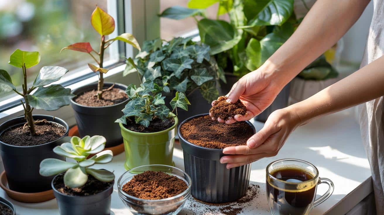 Jeśli twoje rośliny doniczkowe nie rosną, spróbuj tej metody z fusami po kawie
