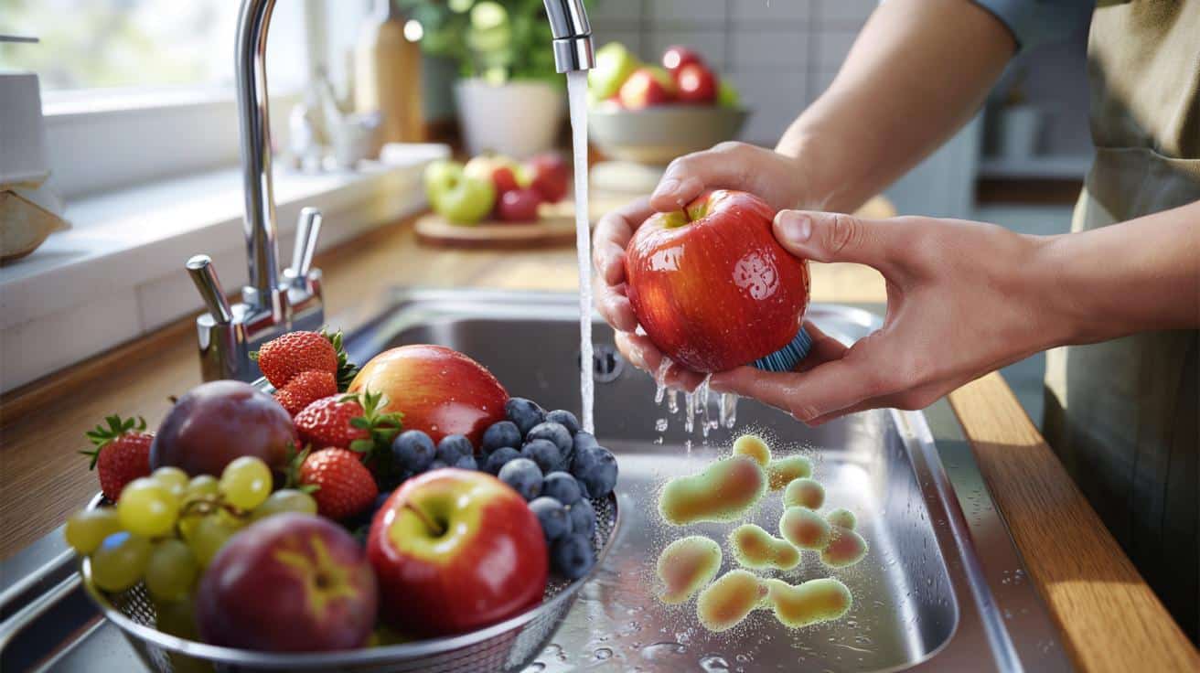 Ten jeden błąd podczas mycia owoców może sprawić, że bakterie pozostają na skórce