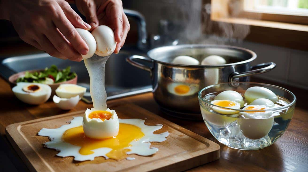 Ten jeden błąd przy gotowaniu jajek sprawia, że trudniej je obrać