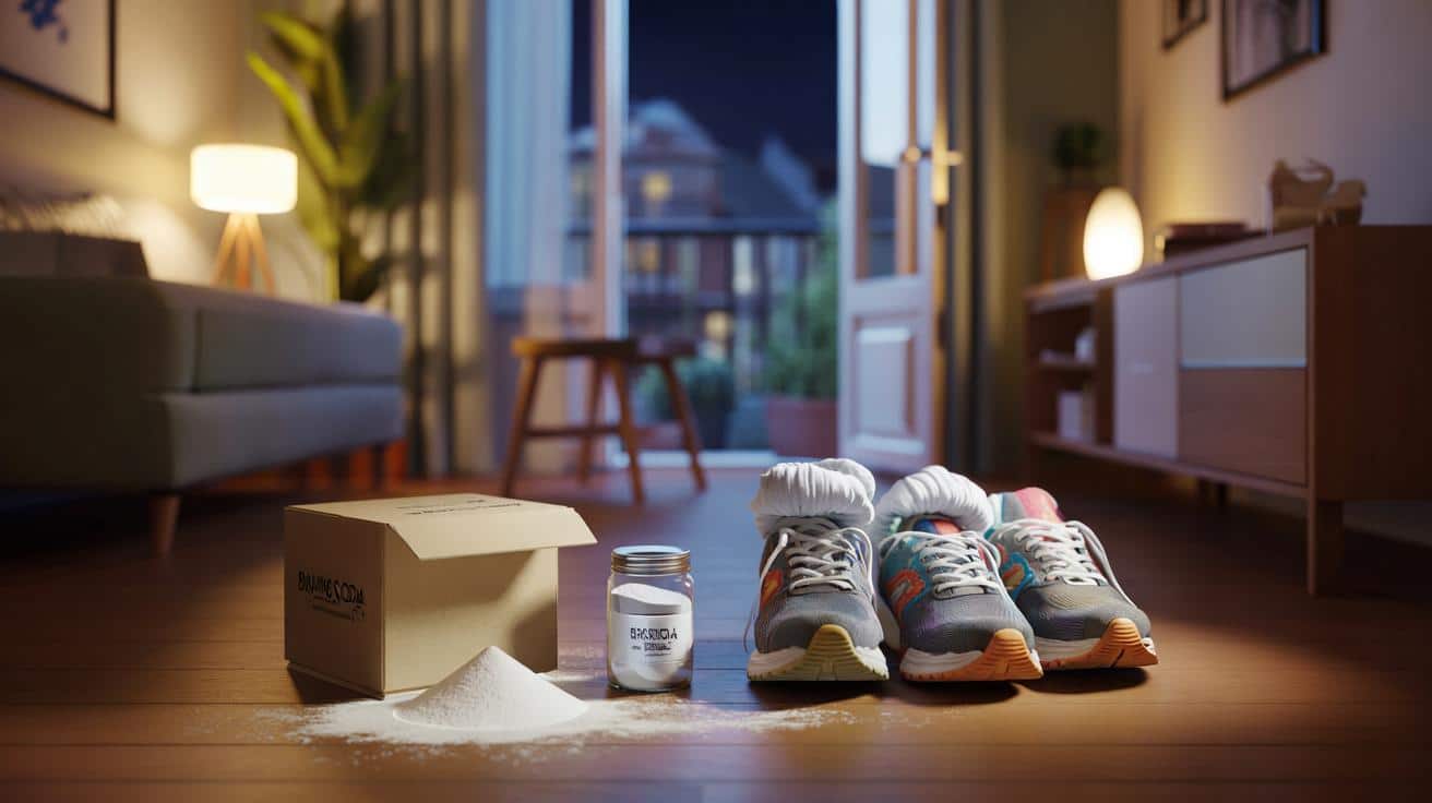 Ten trik z sodą oczyszczoną pomaga usunąć zapach z butów sportowych w jedną noc