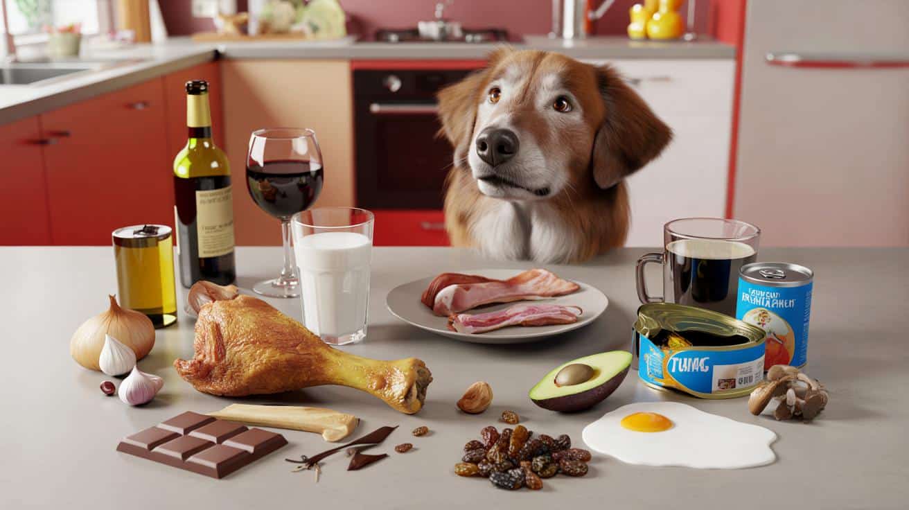 13 popularnych produktów z kuchni, które mogą zatruć psa