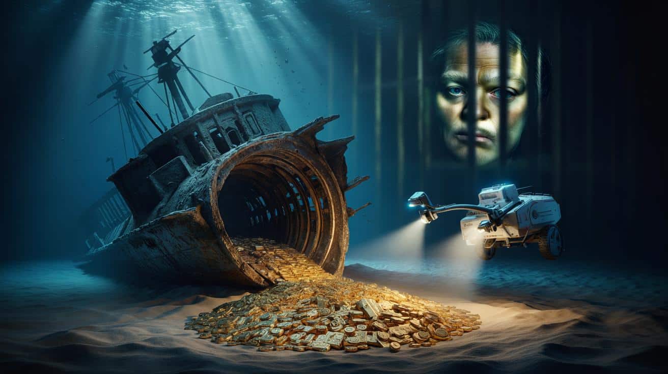 13 ton złota na dnie oceanu. Zamiast wyjawić sekret, wybrał więzienie