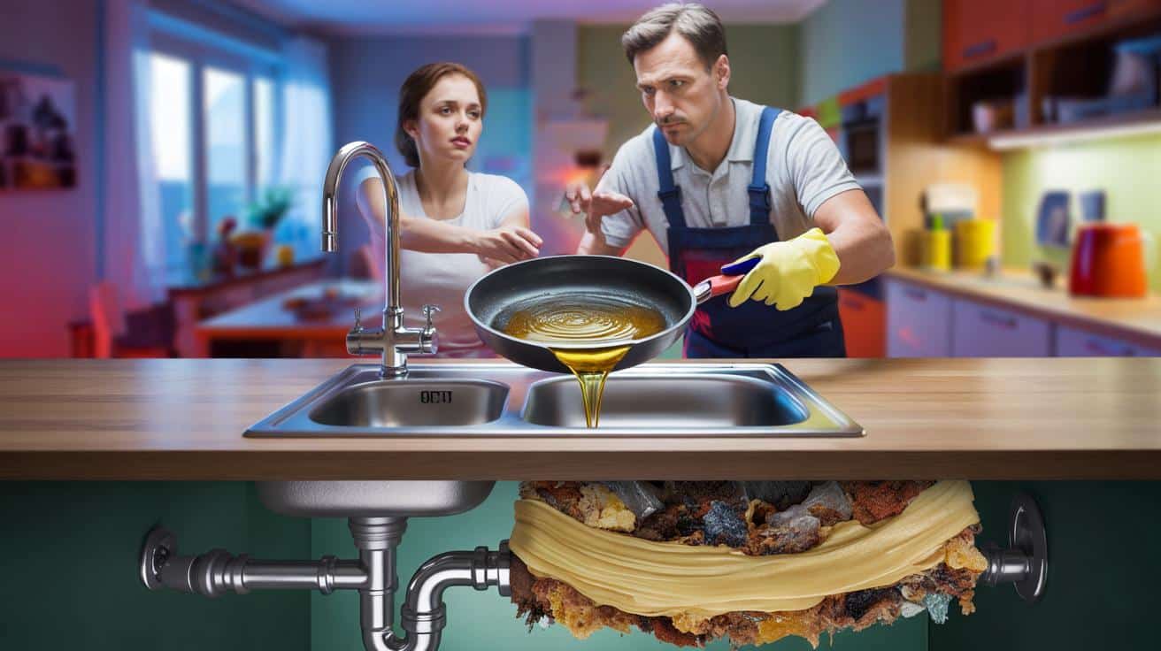 Hydraulik wyjaśnia dlaczego nie wolno wylewać gotowanego tłuszczu do zlewu i co dokładnie dzieje się w rurach przez następne 48 godzin