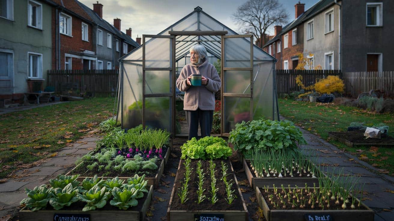 Emerytka z Trójmiasta prowadzi ogród warzywny przez cały rok bez podgrzewania szklarni i tłumaczy dokładnie jakich siedem warzyw siać w październiku
