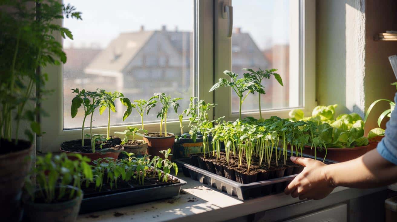 Sposób na to żeby rozsada warzyw hodowana na oknie nie wyciągała się i nie była wybladła który stosują inspektorzy szklarniowi i który polega wyłącznie na rotacji doniczek a nie na doświetlaniu