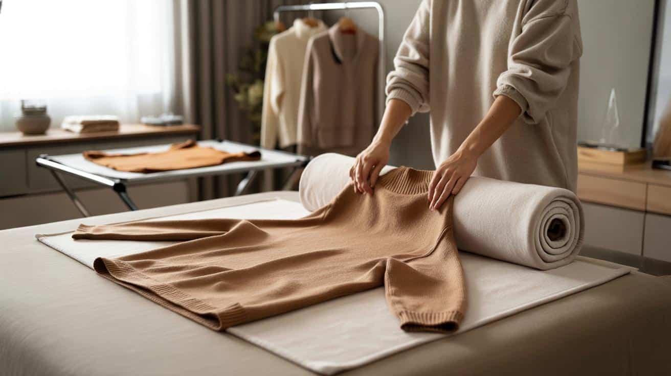 Sposób na to żeby wełniane swetry nie traciły kształtu po praniu który stosują projektanci mody i który wymaga jednej zmiany w sposobie suszenia której nikt nie opisuje na etykietkach z instrukcją prania