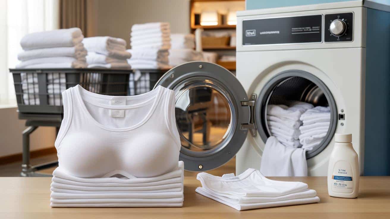 Sposób na to żeby bielizna biała kupiona za kilkanaście złotych wyglądała przez lata jak nowa który stosują hotele i który polega na jednym parametrze prania a nie na środkach wybielających