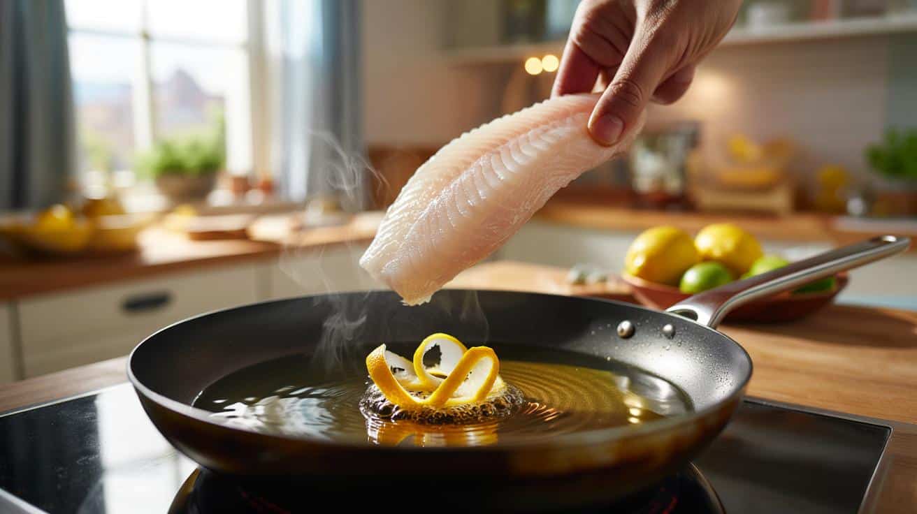 Sposób na to żeby ryba smażona w domu nie śmierdziała przez trzy dni który stosują restauracje rybne i który polega na jednym składniku dodawanym do oleju przed wrzuceniem ryby na patelnię