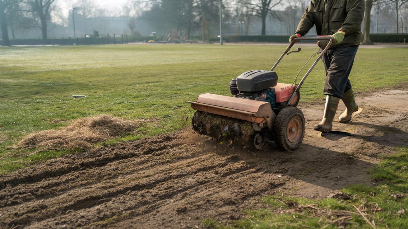 Sposób na to żeby trawnik po zimie odzyskał gęstość bez dosiewania który stosują ogrodnicy parkowi i który polega na jednej czynności wykonywanej w pierwszym tygodniu marca niezależnie od pogody