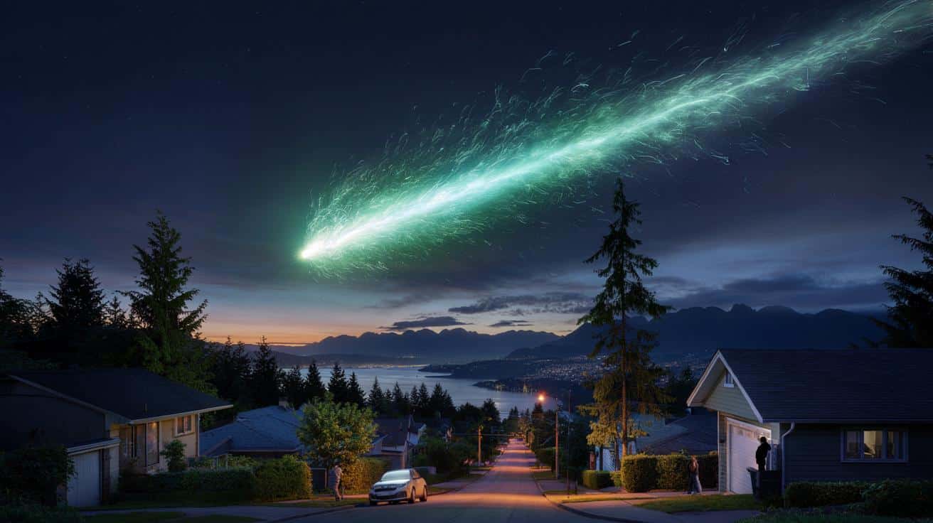 Meteoroid sunie przez niebo z prędkością ponad 119 000 km/h