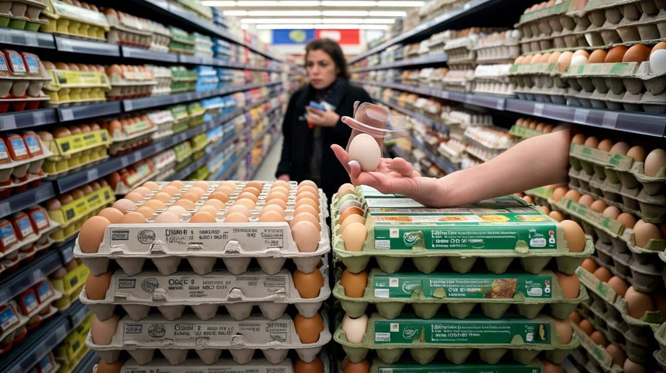 Ponad siedem francuskich supermarketów na dziesięć wciąż sprzedaje jajka z chowu klatkowego