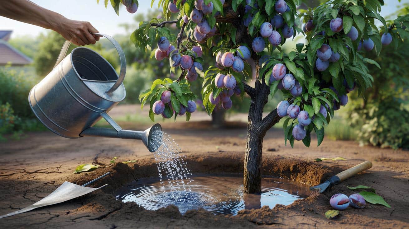Jedna czynność przy podlewaniu w lipcu sprawia, że śliwki nie opadają przed dojrzewaniem bez potrzeby oprysków i wiosennego nawożenia