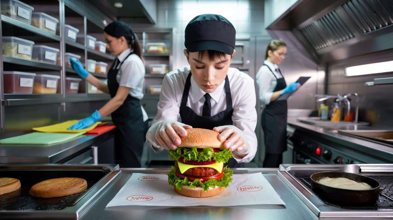 Były pracownik polskiej sieci fast food wyjaśnia jak wygląda procedura przygotowania burgera gdy lokal dostaje inspekcję sanepidu i czym różni się jakość produktu w dniu kontroli od normalnego dnia pracy