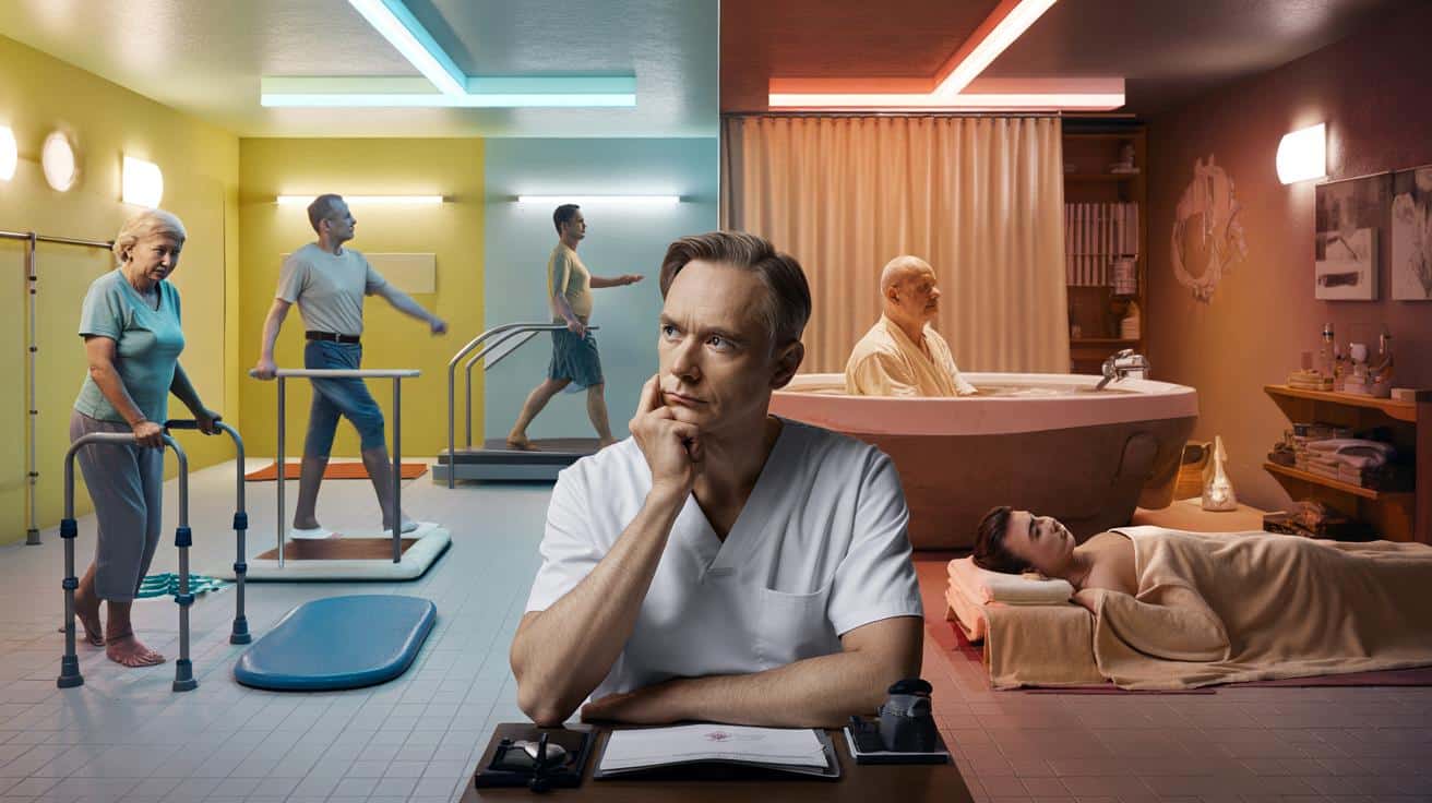 Były pracownik polskiego sanatorium wyjaśnia które zabiegi rehabilitacyjne refundowane przez NFZ dają mierzalne efekty medyczne i które są wykonywane wyłącznie dlatego że pacjenci je lubią bez klinicznego uzasadnienia