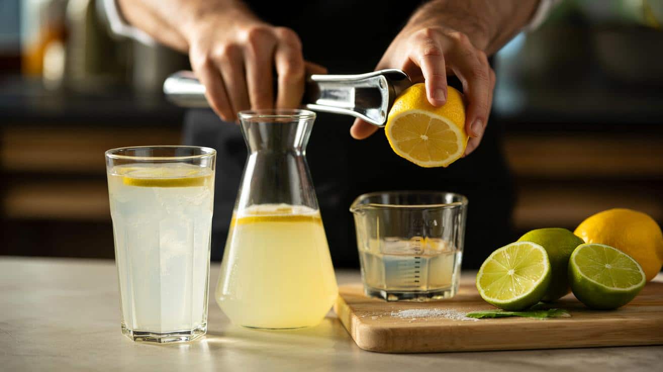 Sposób na to żeby domowa lemoniada z cytrusów była klarowna i nie mętna który stosują bary i który polega na sposobie wyciskania soku a nie na filtrowaniu przez sito po wyciskaniu