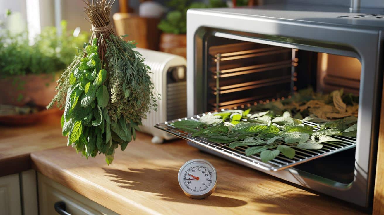 Sposób na to żeby zioła suszone w domu zachowały zielony kolor i aromat przez rok który stosują zielarze i który polega na temperaturze suszenia nieprzekraczającej konkretnej wartości a nie na miejscu suszenia
