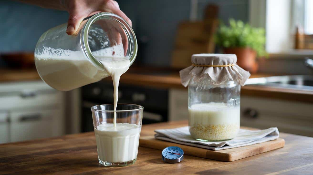 Sposób na to żeby domowy kefir był gęsty jak kupny który stosują hodowcy ziaren kefirowych i który polega na temperaturze fermentacji a nie na czasie przetrzymywania w lodówce po ukiszeniu