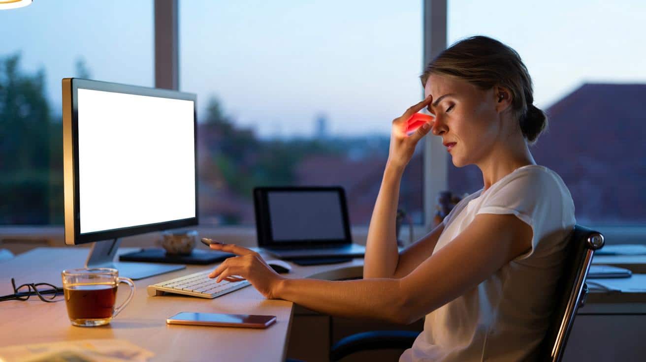 Lekarze ostrzegają: jeśli często czujesz ten objaw po pracy przy komputerze, warto zrobić jedną zmianę