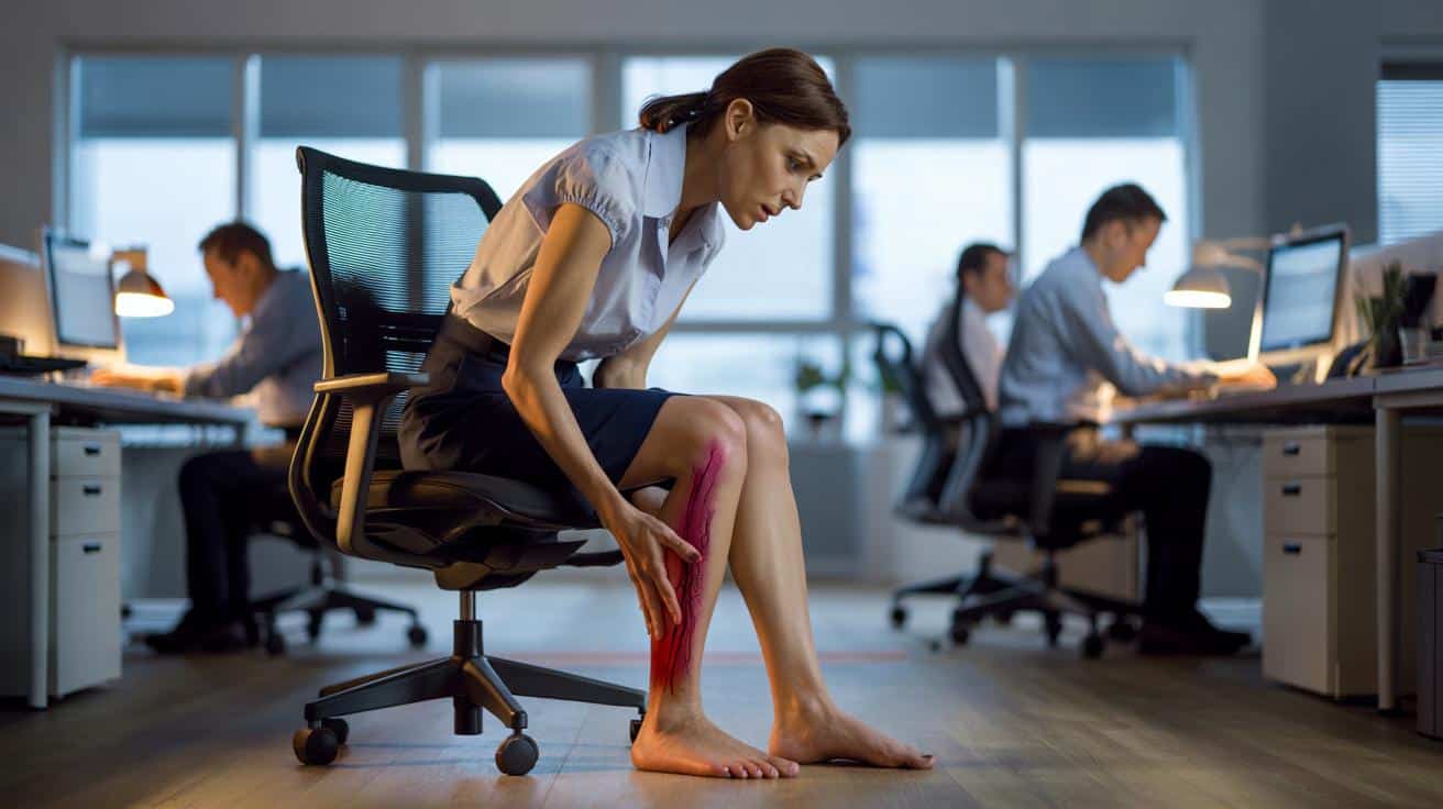 Lekarze ostrzegają: ten objaw po długim siedzeniu może oznaczać problem z krążeniem