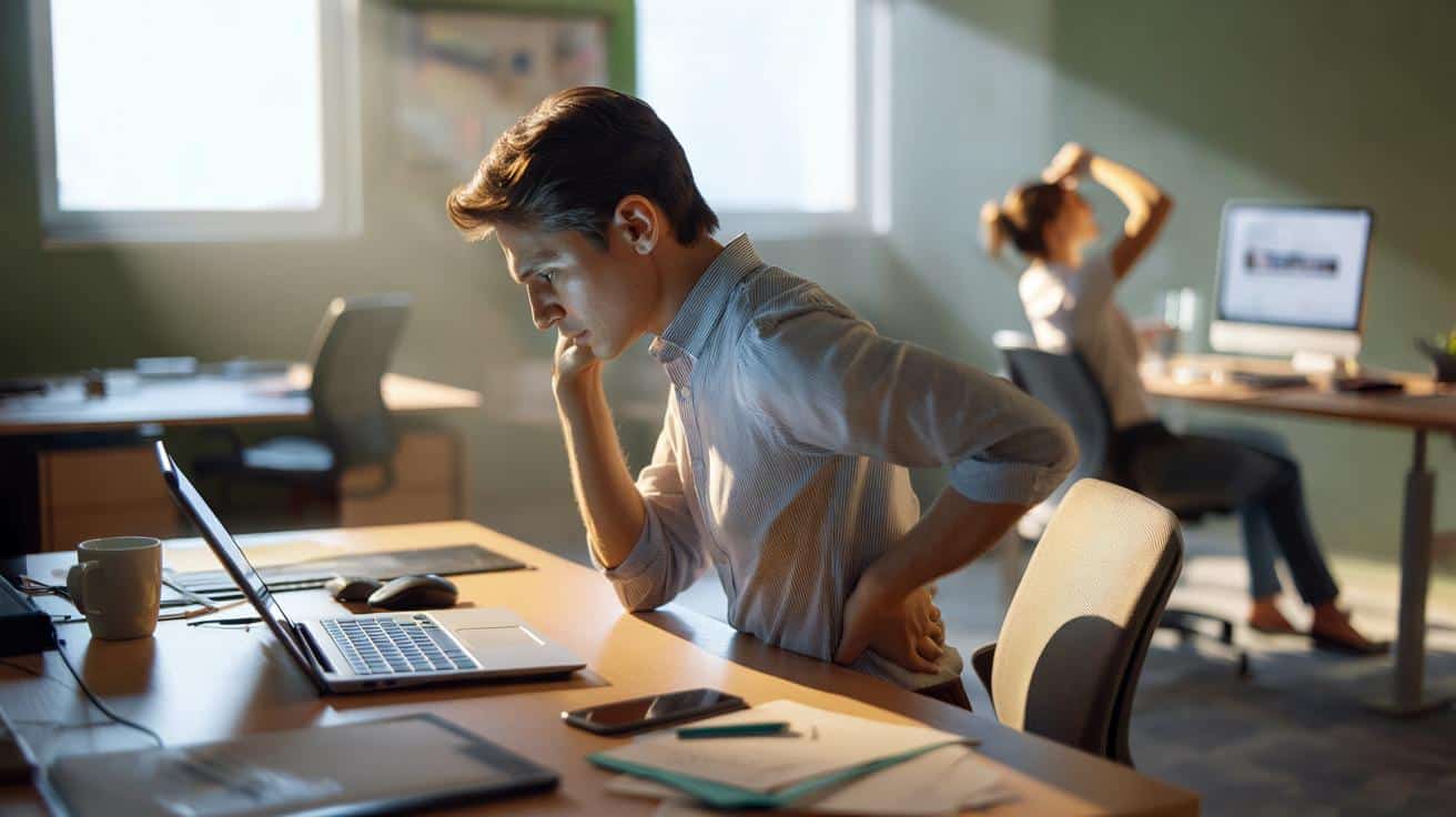 Lekarze ostrzegają: siedzenie w tej pozycji przez wiele godzin może obciążać kręgosłup