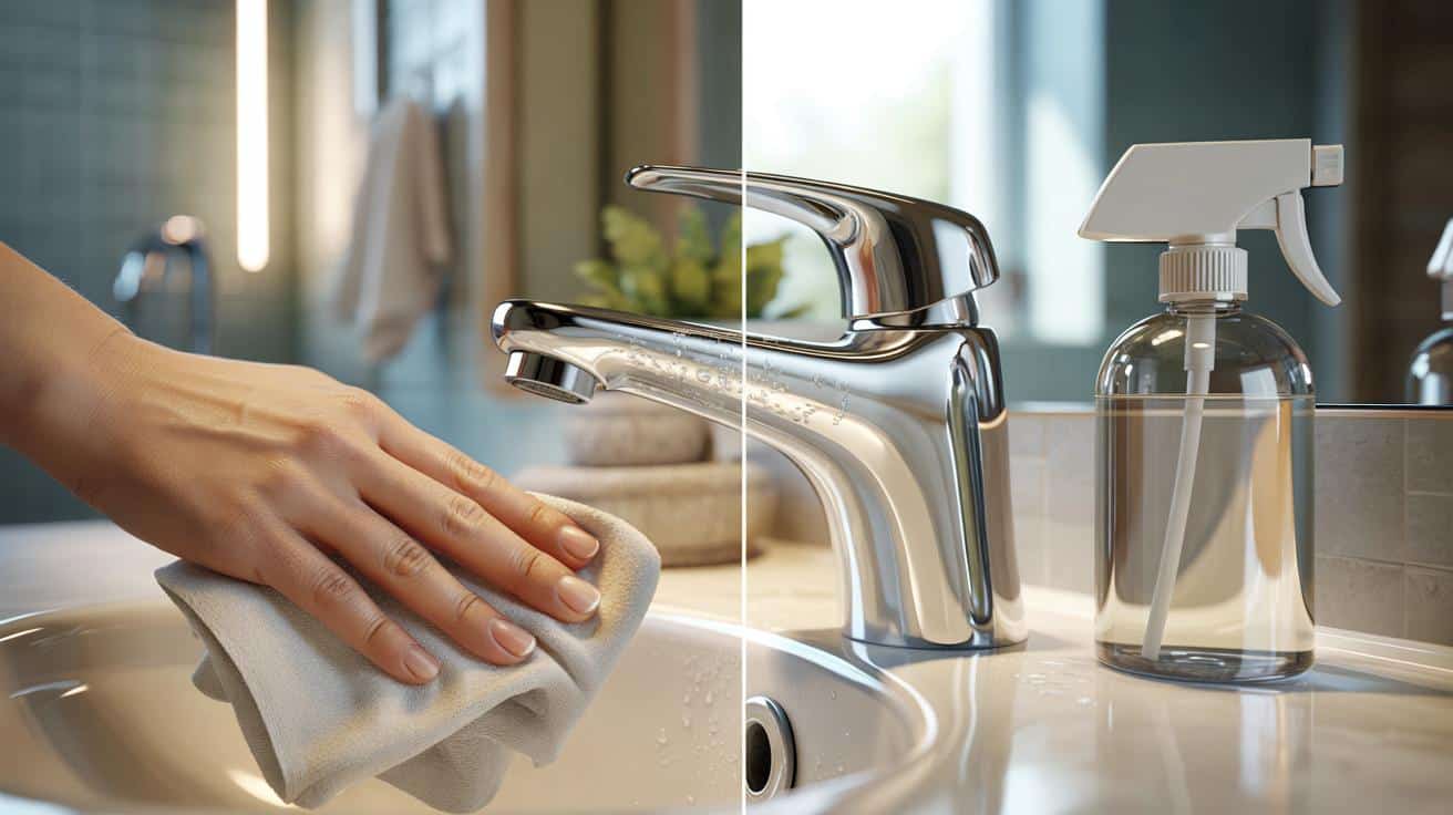 Eksperci od sprzątania polecają ten trik na błyszczące krany w łazience