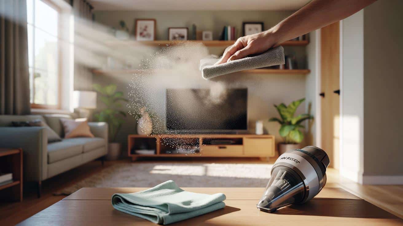 Ten popularny nawyk przy sprzątaniu może rozprowadzać kurz po całym domu