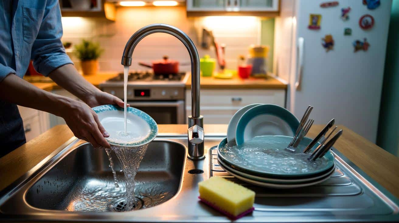 Ten drobny błąd przy myciu naczyń może zwiększać zużycie wody w domu