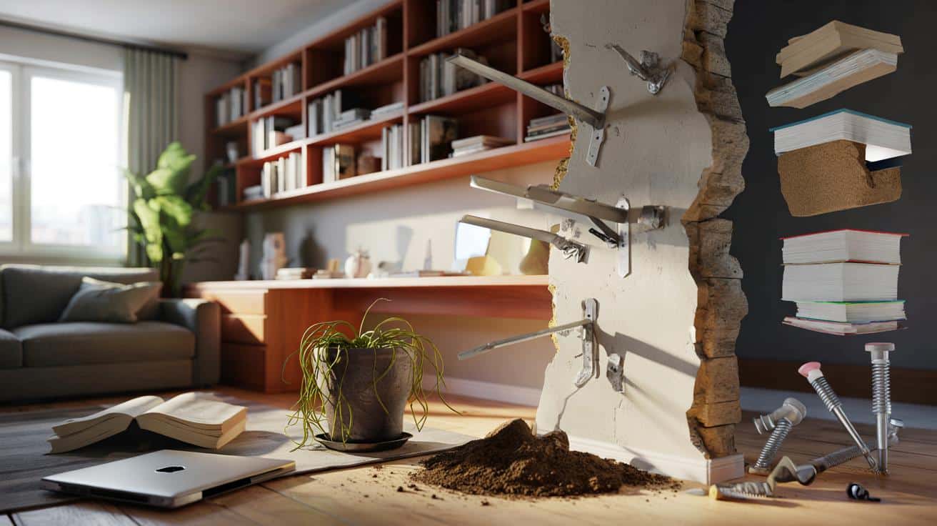 5 błędów przy montażu regałów ściennych, które kończą się katastrofą po 6 miesiącach