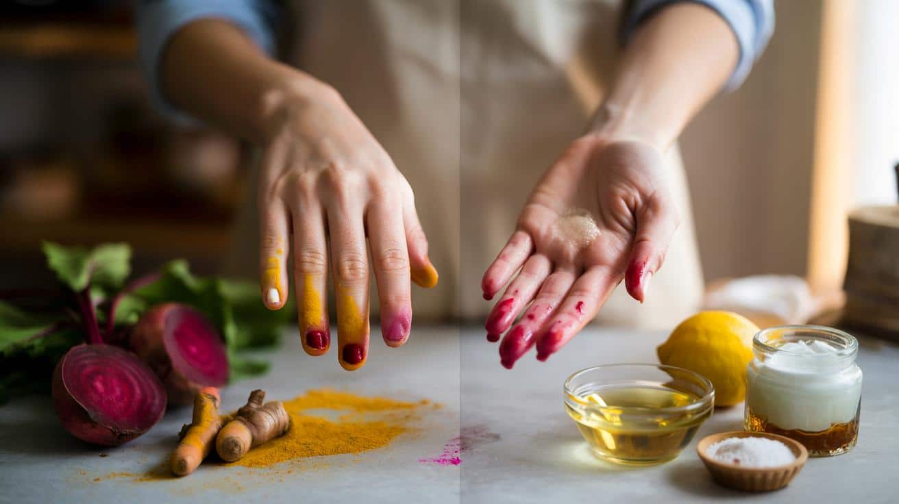 Jak usunąć przebarwienia na dłoniach domowymi sposobami po gotowaniu z kurkumą i burakami
