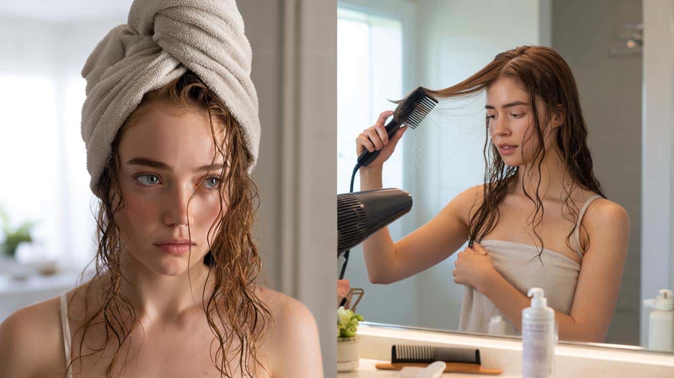 8 błędów podczas suszenia włosów, które niszą je każdego dnia bez twojej wiedzy