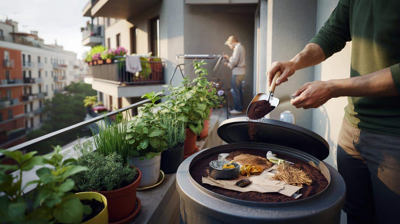 Jak zrobić kompost na balkonie bez zapachu i robactwa — kompletny przewodnik dla początkujących