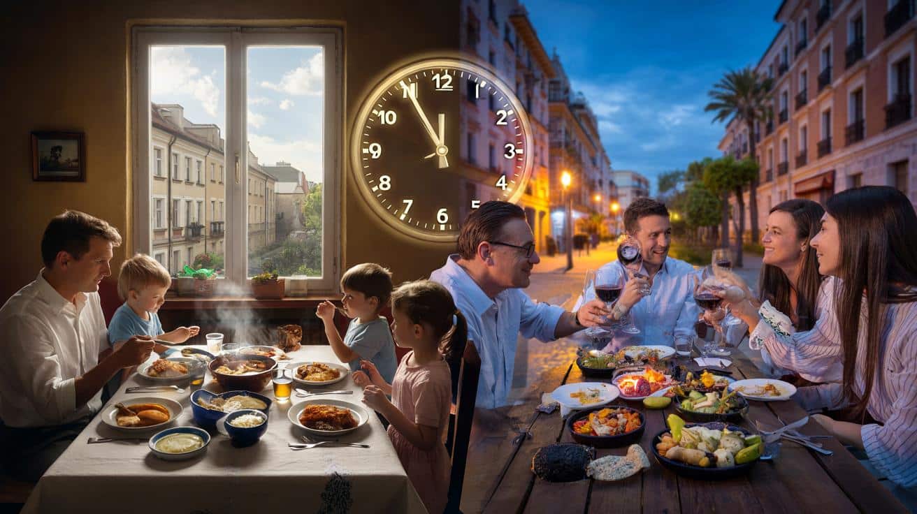 Dlaczego Polacy jedzą obiad o 14:00 a Hiszpanie o 21:00 i kto z nich ma rację według chronobiologii żywienia