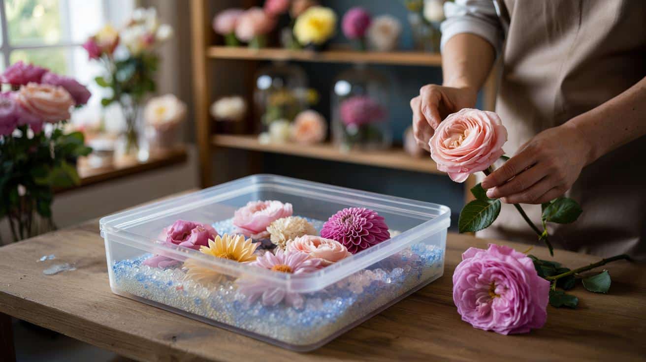 Ta technika suszenia kwiatów z ogrodu stosowana przez florystów zachowuje kolor i kształt przez kilka lat