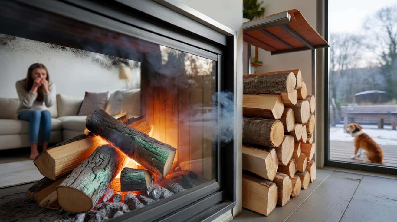 Były inspektor ochrony środowiska ostrzega, że palenie w kominku drewnem ze składu budowlanego może szkodzić bardziej niż węgiel i wskazuje jedyny bezpieczny rodzaj drewna