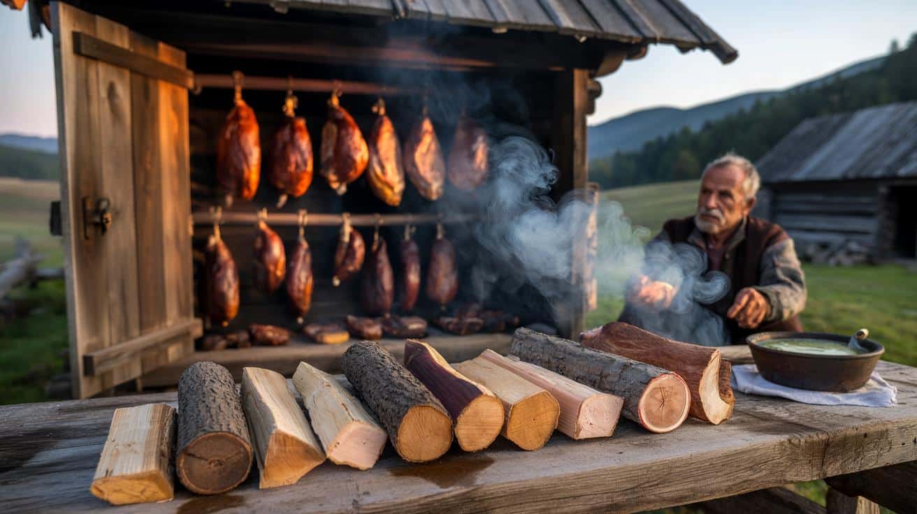 Sposób na to żeby wędzone mięso zrobione w domowej wędzarni miało mahoniowy kolor i głęboki aromat który stosują wędzarze rzemieślnicy z Podhala i który polega na gatunku drewna i wilgotności zrębków a nie na temperaturze wędzenia