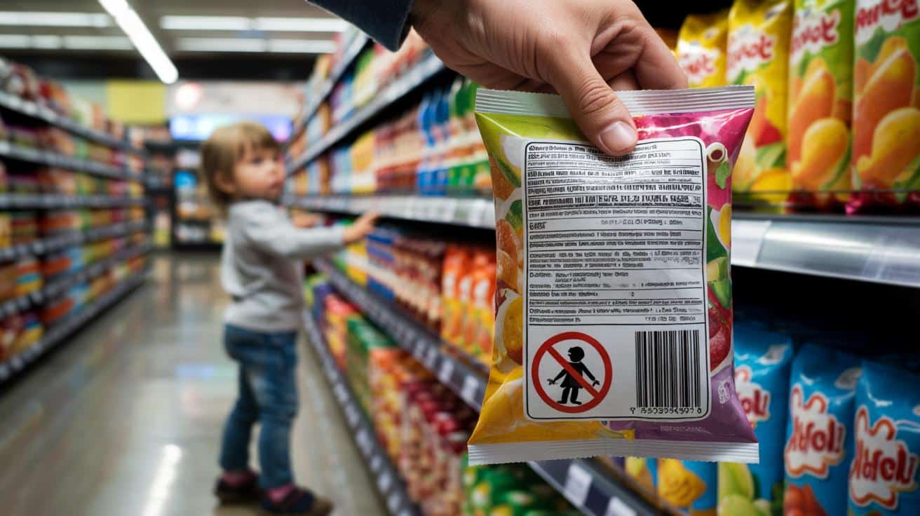 Ten znak na opakowaniu żywności oznacza że produkt jest niebezpieczny dla dzieci i prawie nikt go nie czyta