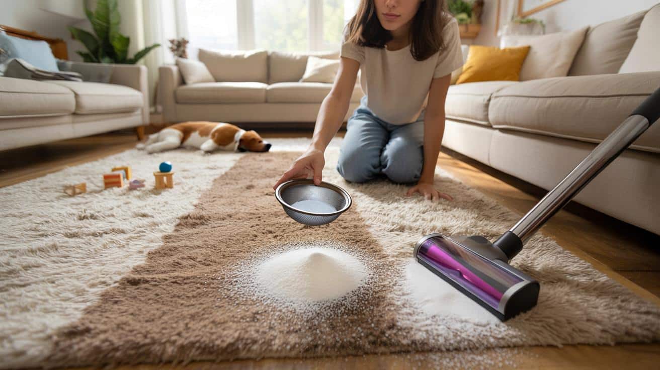 Ten prosty trik z sodą oczyszczoną pozwala odświeżyć dywan w kilka minut i pozbyć się nieprzyjemnych zapachów