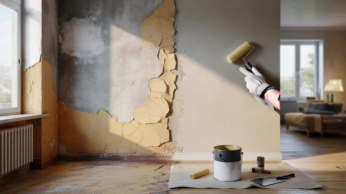 Dlaczego twoja farba ścienna odpada po roku i jak przygotować ścianę prawidłowo przed malowaniem