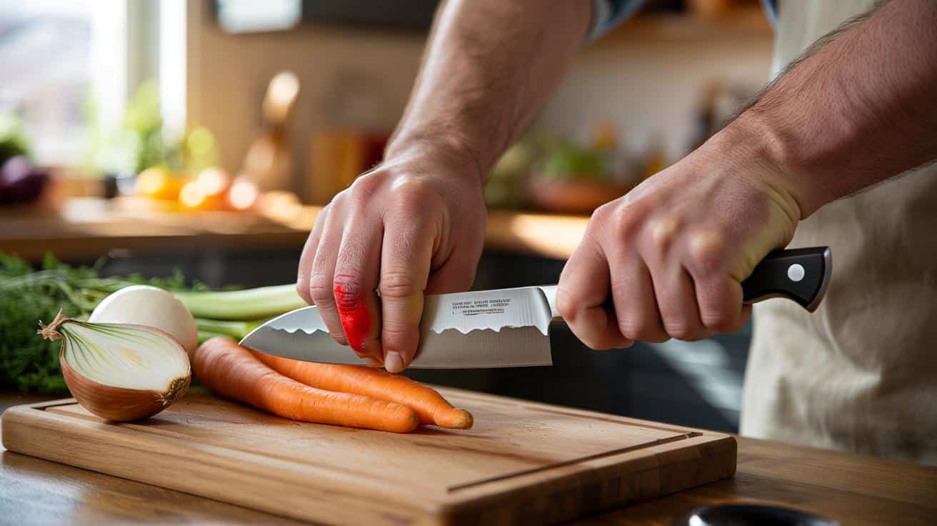 Dlaczego twoje ręce bolą po krojeniu i ułożenie noża którego nie znasz a zmienia gotowanie bez bólu całkowicie